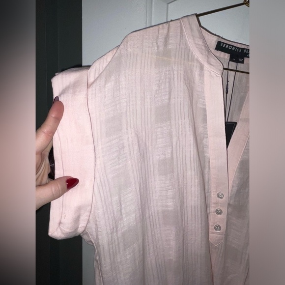 New! Veronica Beard Hanne Cotton Blend Ruffle hem in Blush Pink 💗 Medium NWT ! - Picture 8 of 11